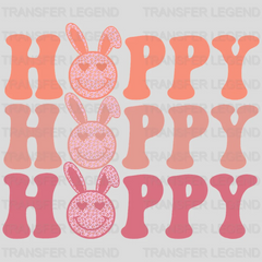 Hoppy Hoppy Hoppy Easter Design - DTF heat transfer - transferlegend