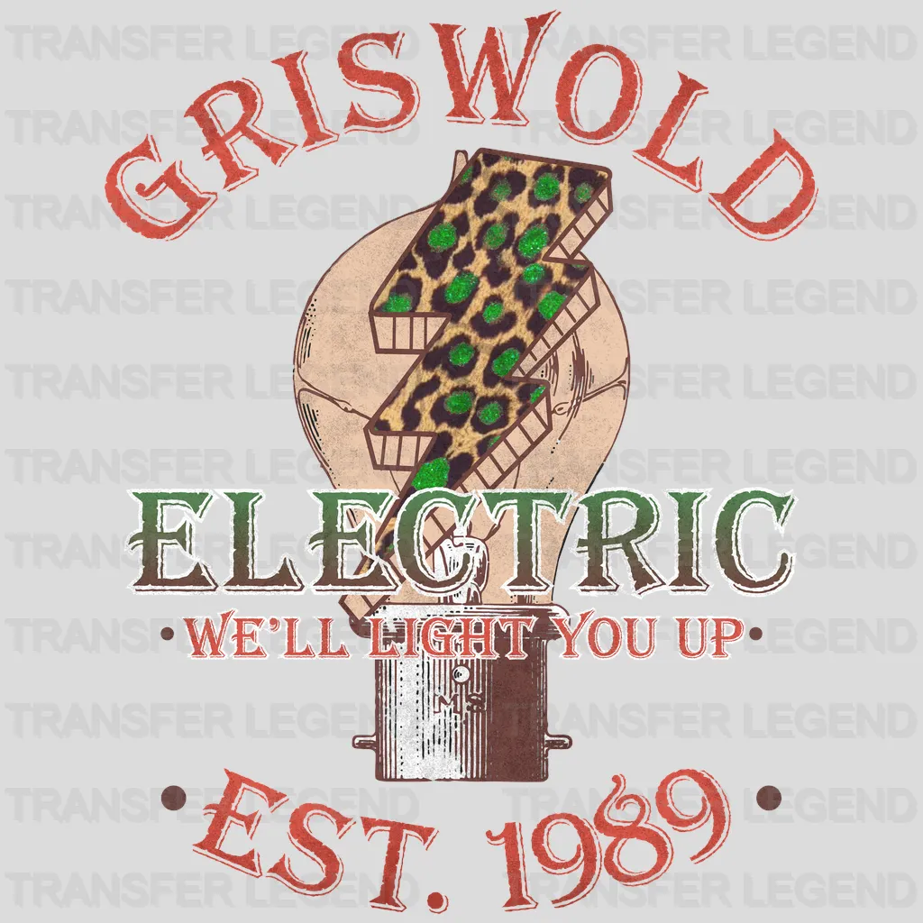 GRISWOLD ELECTRIC Christmas Design - DTF heat transfer - transferlegend