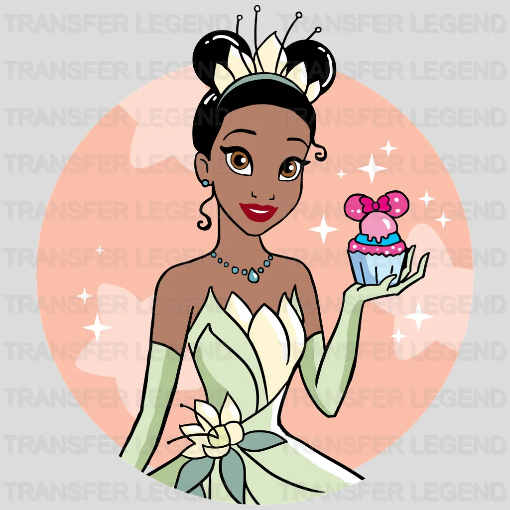 Tiana Disney Snacks Mickey Ears - The Princess and the Frog Design - DTF heat transfer - transferlegend