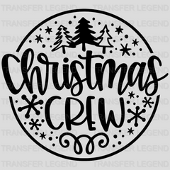 Christmas Crew Tree Design, Family Christmas Design, Dtf Heat Transfer - transferlegend