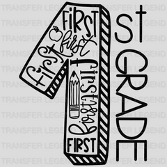 First Grade 100 Days Of School Design - DTF heat transfer - transferlegend