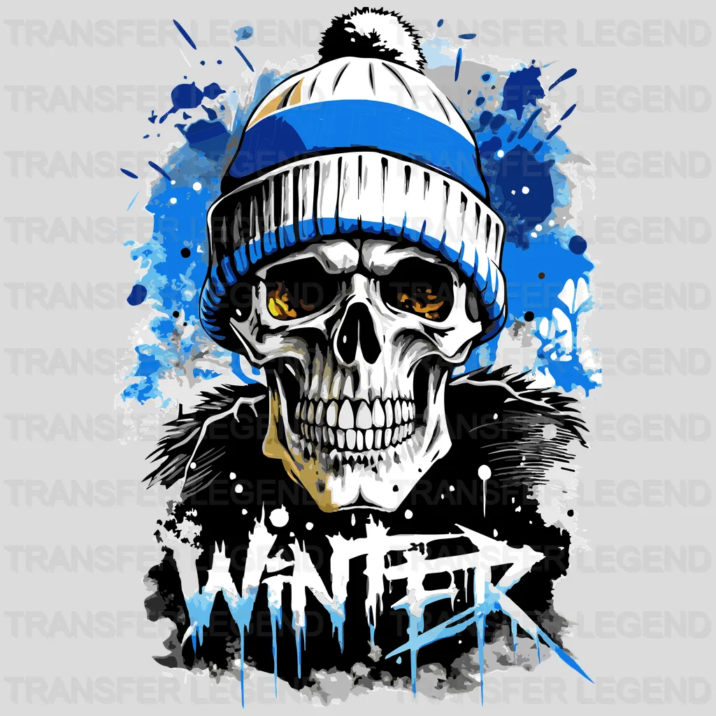 Cold Skull Winter Design - DTF Heat Transfers - transferlegend