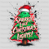 Sparkle Lights Christmas design - DTF Heat Transfer - transferlegend