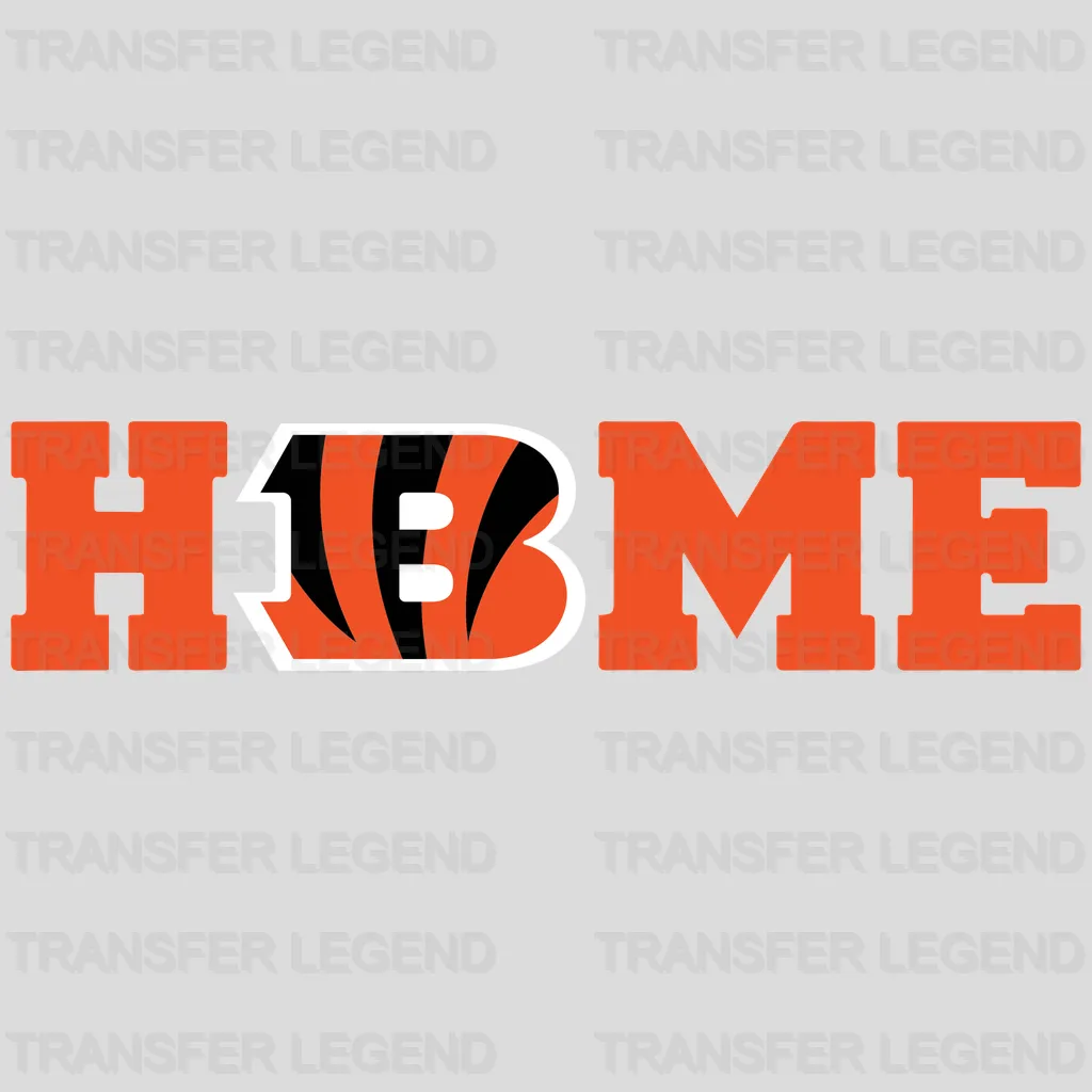 Cincinnati Bengals Home Wordmark NFL Design - DTF Heat Transfer