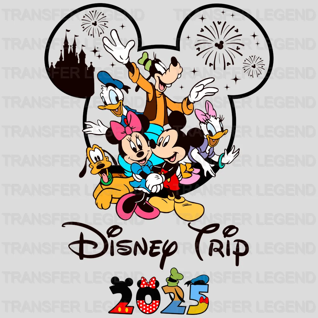 Family Picture 2025 Cartoon Designs - DTF Heat Transfer - transferlegend