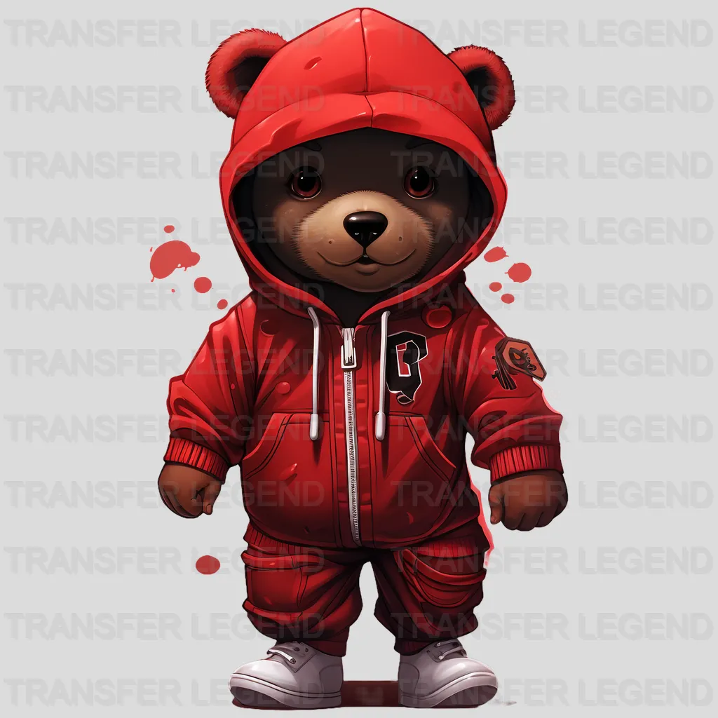 My Name Is Red Teddy Design - DTF Heat Transfer - transferlegend