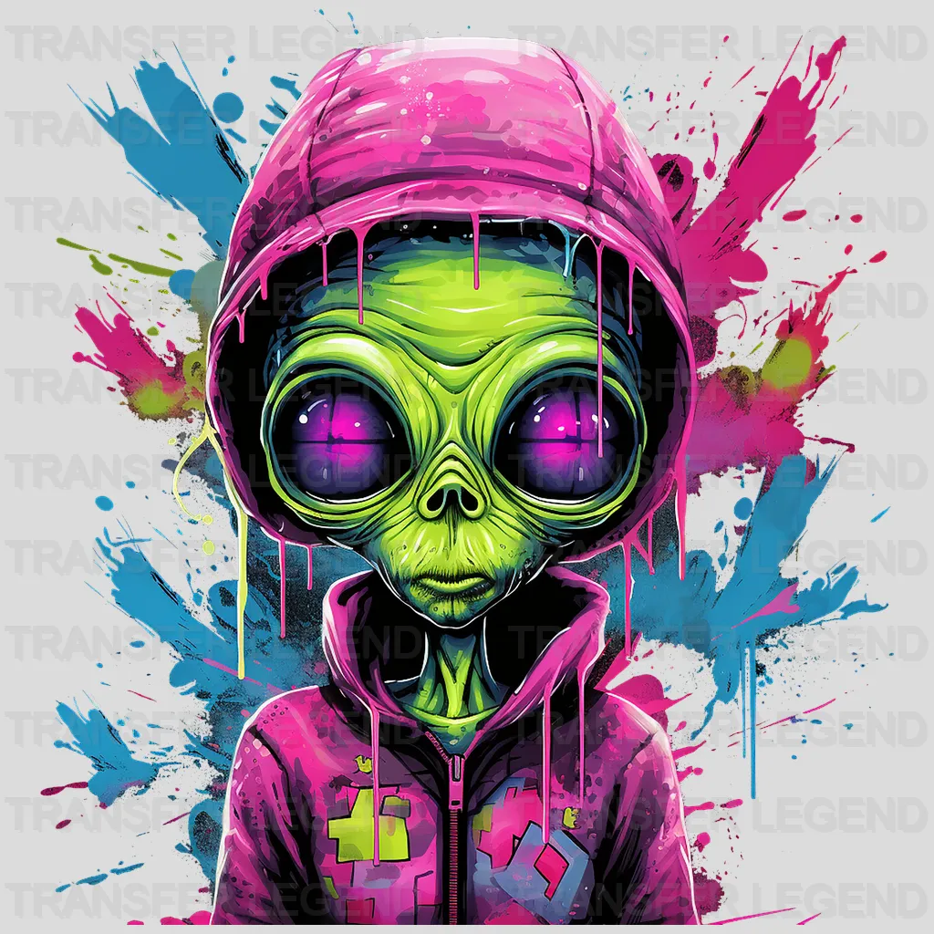 TRIPPY ALIEN Design - DTF heat transfer - transferlegend