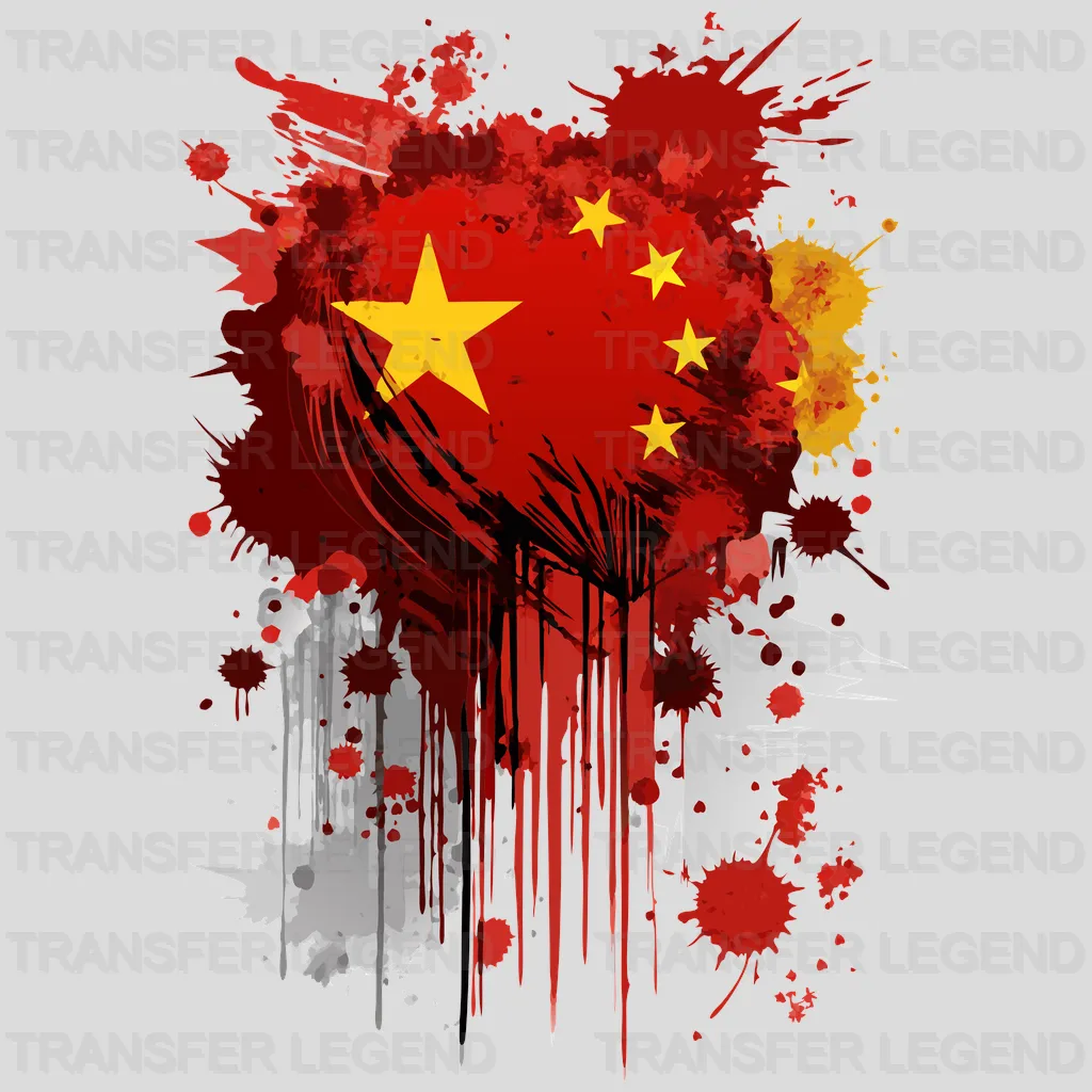 China Flag Design - DTF Heat Transfer - transferlegend