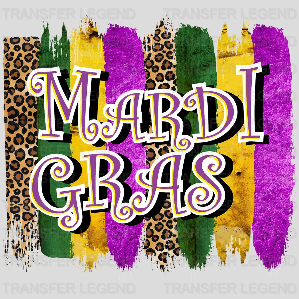 Mardi Gras Design- Mardi Gras DTF heat transfer - transferlegend