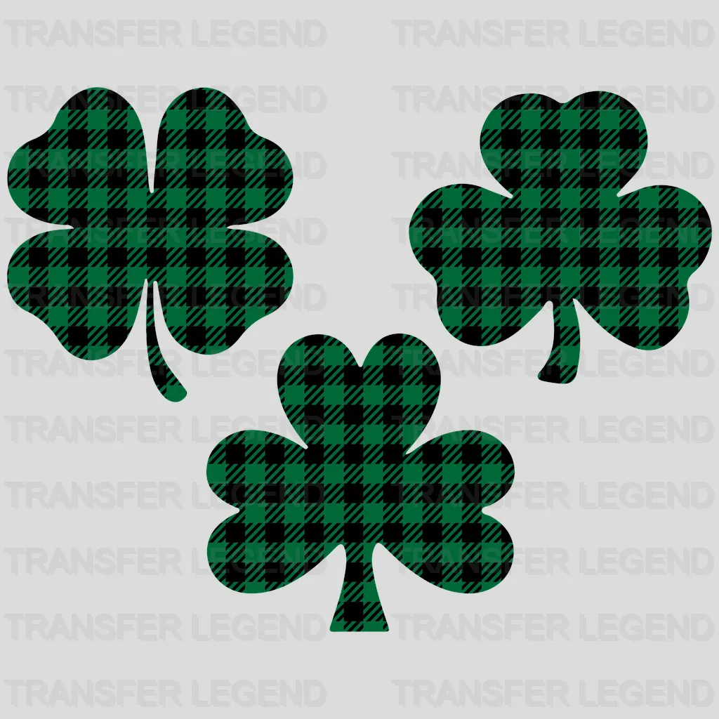 Clovers St. Patrick's Day Design - DTF heat transfer - transferlegend