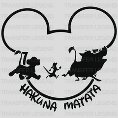 Hakuna Matata Mickey Head Design - DTF heat transfer - transferlegend