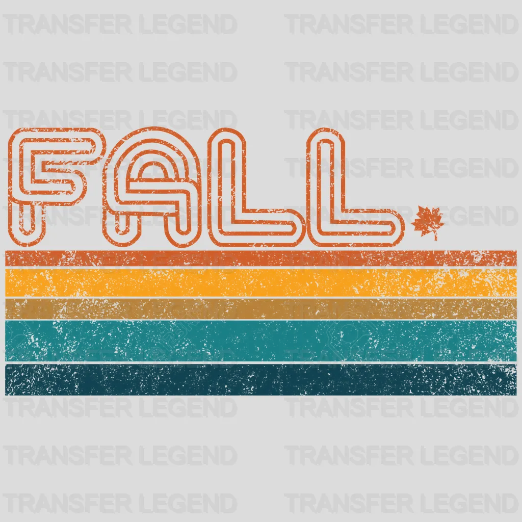 Fall Retro Design - DTF heat transfer - transferlegend