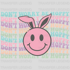 Don't Worry Be Hoppy Easter Design - DTF heat transfer - transferlegend