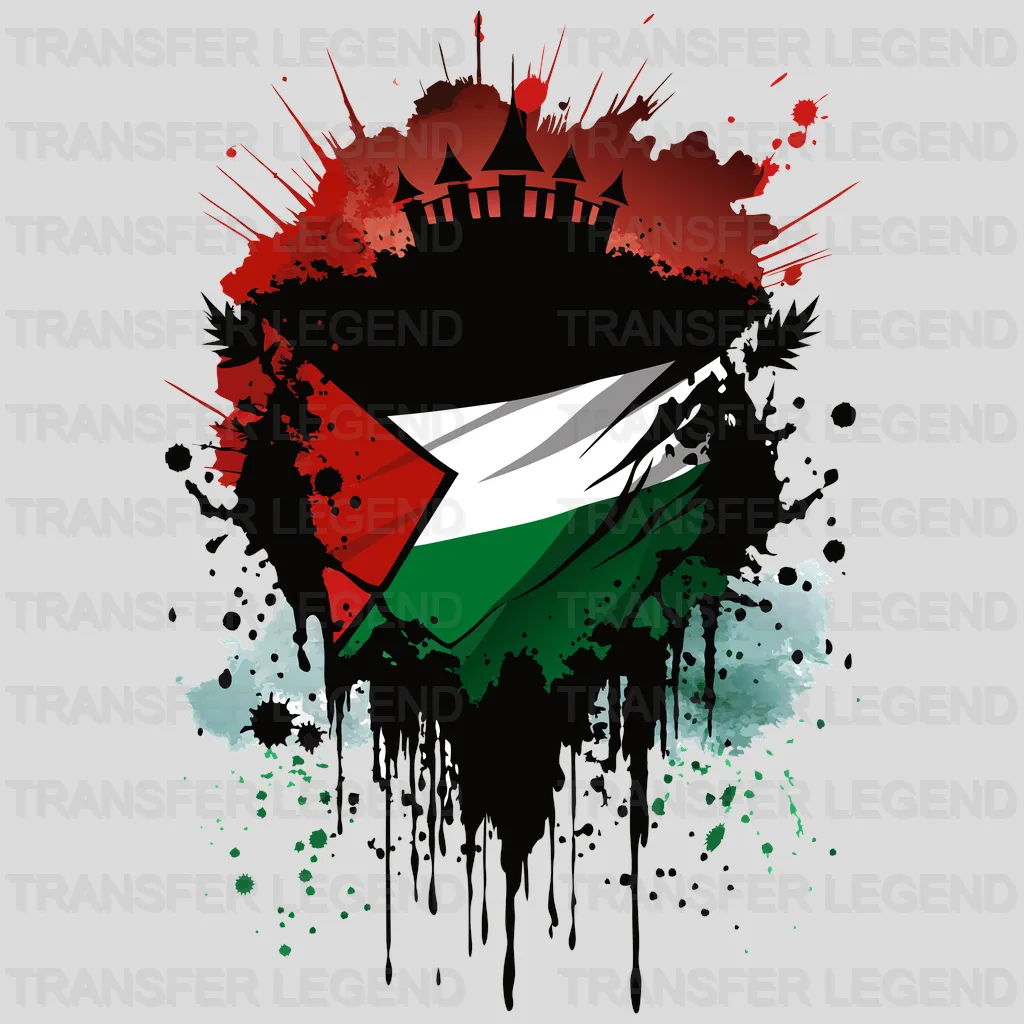 Palestine Flag Design - DTF Heat Transfer - transferlegend