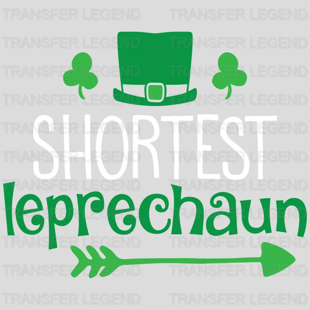 Shortest Leprechaun St. Patrick's Day Design - DTF heat transfer - transferlegend