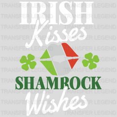 Irish Kisses St. Patrick's Day Design - DTF heat transfer - transferlegend