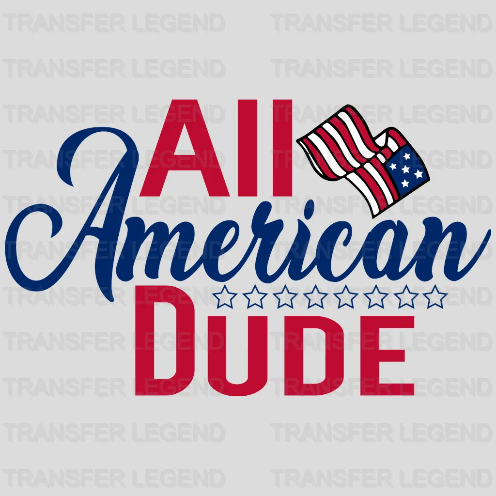 All American Dude DTF Transfer - transferlegend