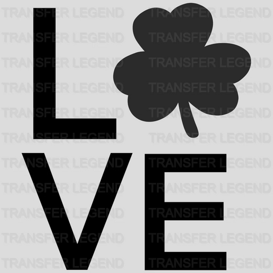 LOVE St. Patrick's Day Design - DTF heat transfer - transferlegend