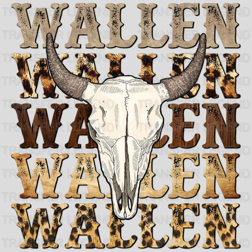 Cow Skull Wallen Design - DTF heat transfer - transferlegend