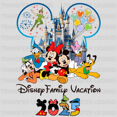 Mickey&Minnie Family Vacation Cartoon Designs - DTF Heat Transfer - transferlegend