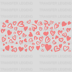 Hearts UV DTF Transfer Cup Wrap UV DTF Sticker - transferlegend