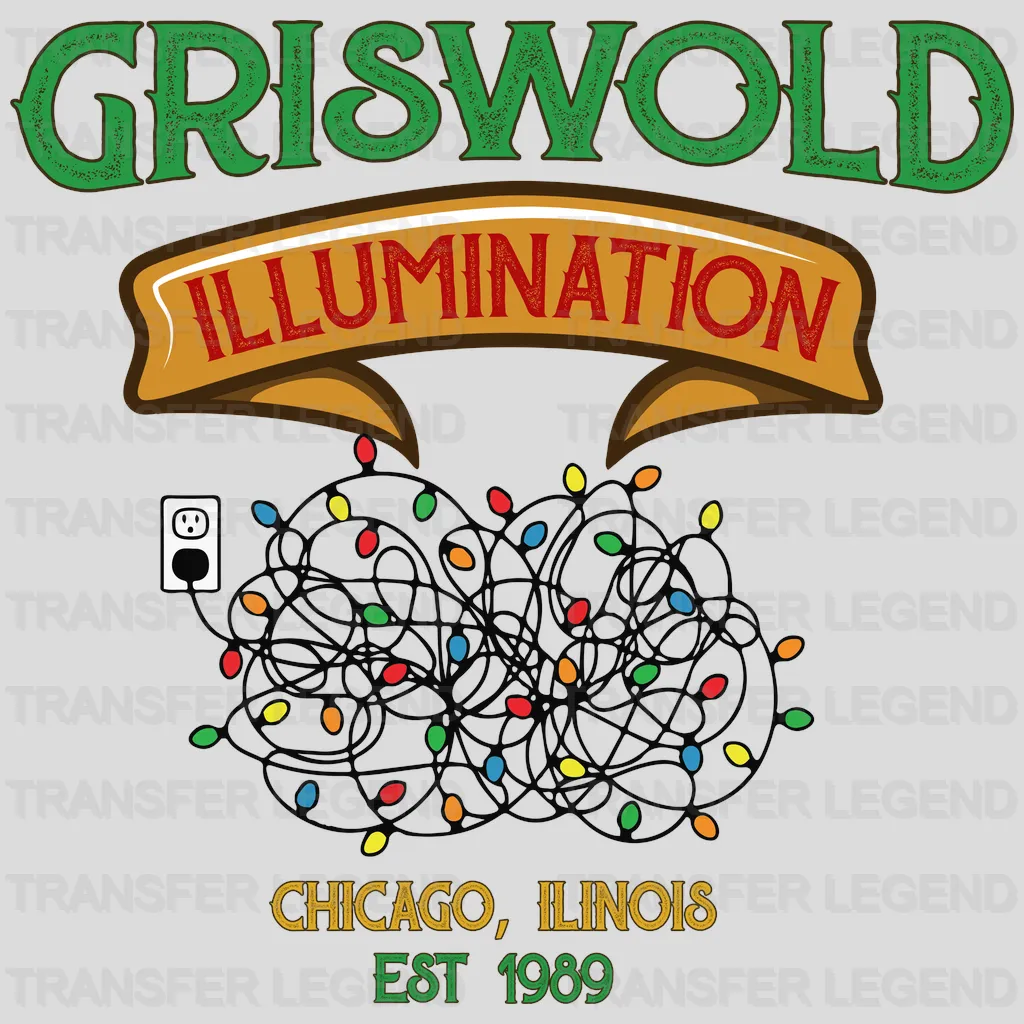 GRISWOLD ILLUMINATION Christmas Design - DTF heat transfer - transferlegend