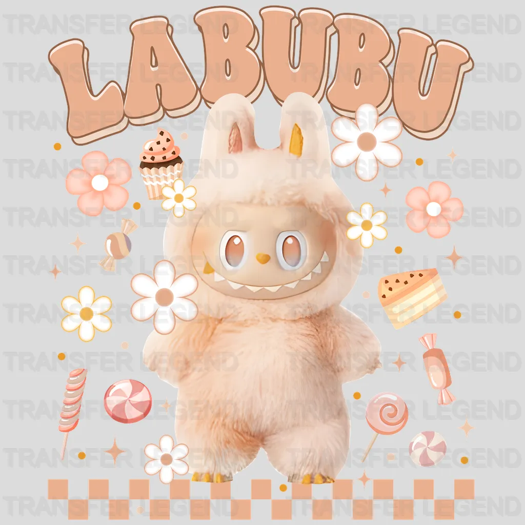 Happy In Oraange Labubu Design - DTF Heat Transfers