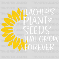 Teacher Plants Seeds 100 Days Of School Design - DTF heat transfer - transferlegend