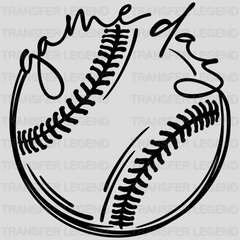 Game Day Baseball Design - DTF heat transfer - transferlegend