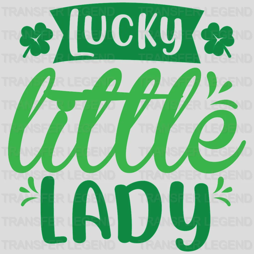 Lucky Little Lady St. Patrick's Day Design - DTF heat transfer - transferlegend