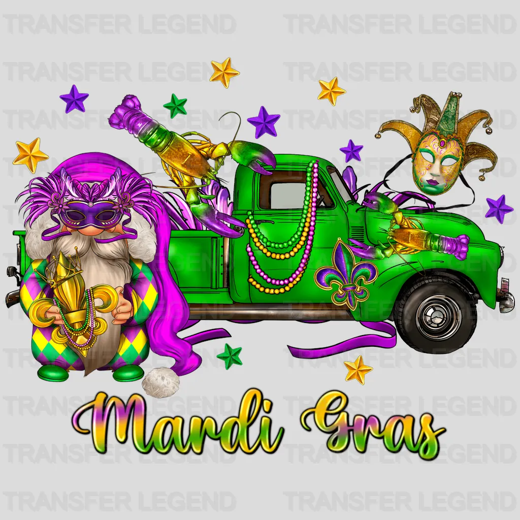 Mardi Gras Truck Design- Mardi Gras DTF heat transfer - transferlegend