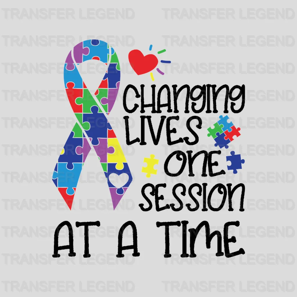 Changing Lives One Session At A Time Design - DTF heat transfer - transferlegend