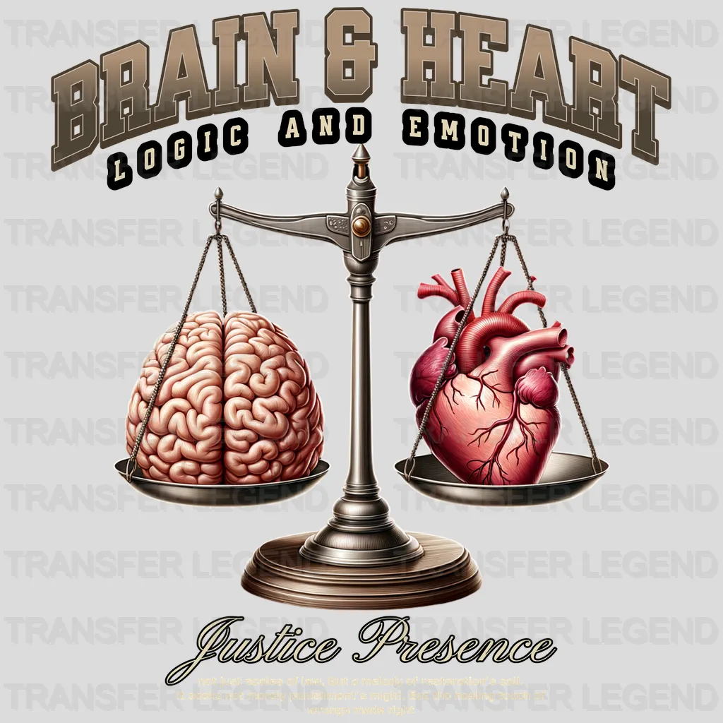 Streetwwear Brain & Heart Streetwear Design - DTF Heat Transfer - transferlegend