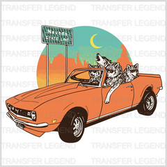 Cars Nevada State Line Clasic Car Designs - DTF Heat Transfer - transferlegend