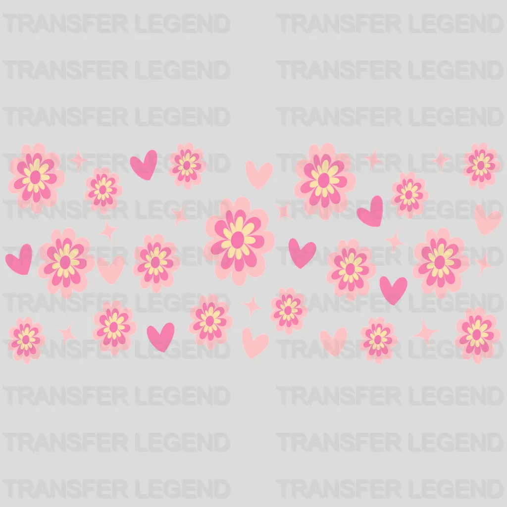 Flowers UV DTF Transfer Cup Wrap UV DTF Sticker - transferlegend