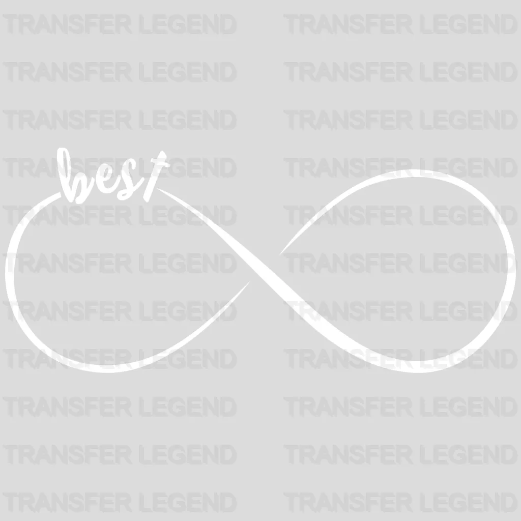 Best Friends Infinity Symbol design- DTF heat transfer - transferlegend