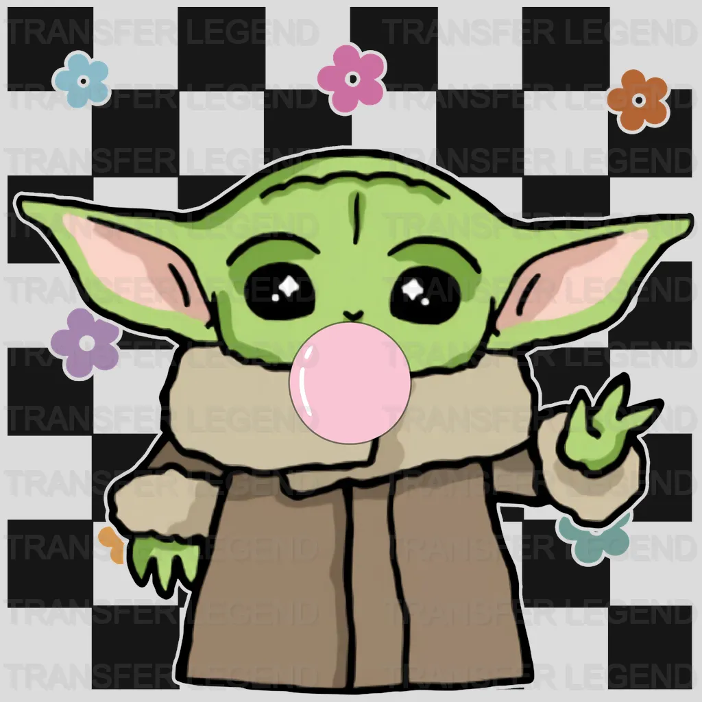 Easter Baby Yoda Bubble Gum Design- DTF heat transfer - transferlegend