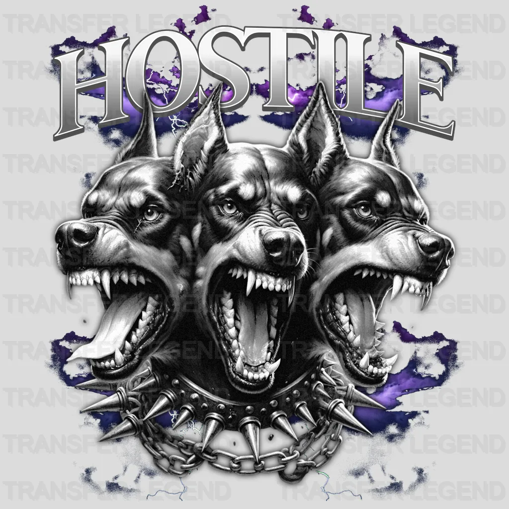 Hostile Dogs Streetwear Design - DTF Heat Transfer - transferlegend