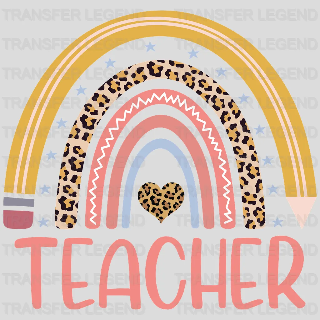 Teacher Rainbow - Back To School DTF Transfer - transferlegend