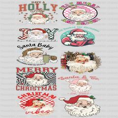 Christmas Premade Gang sheet-22X60-Santa Designs - transferlegend