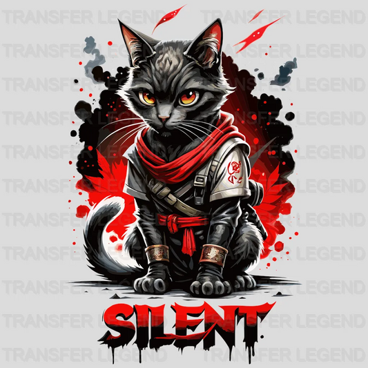 Silent Cat Asian Design - DTF Heat Transfer - transferlegend