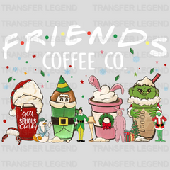 FRIENDS COFFEE AND CO. , Christmas Design, Dtf Heat Transfer - transferlegend