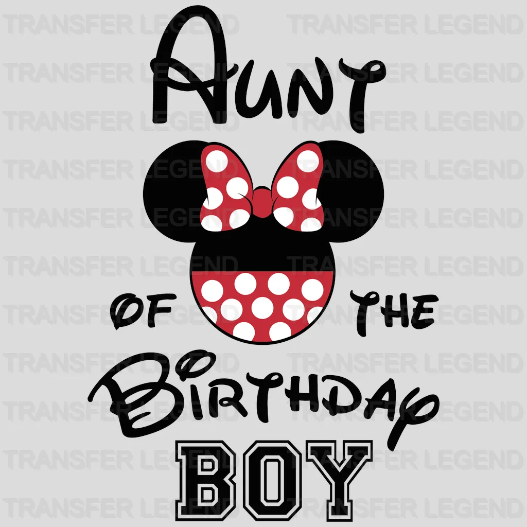 Birthday Boy Family Ears Design - DTF heat transfer - transferlegend