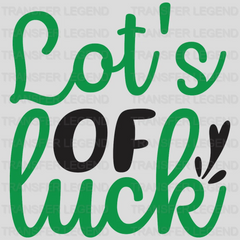 Lot's of Luck St. Patrick's Day Design - DTF heat transfer - transferlegend