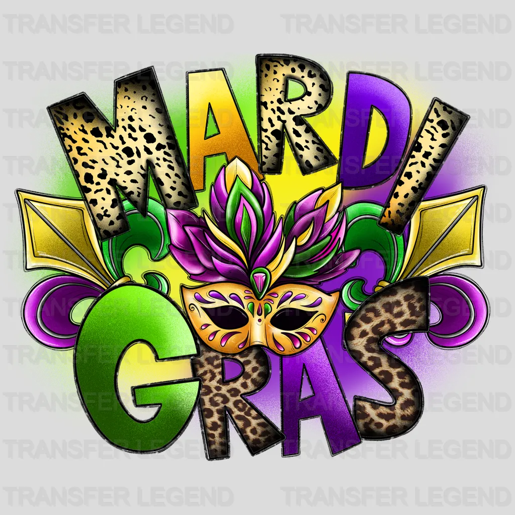 Mardi Gras Design- DTF heat transfer - transferlegend