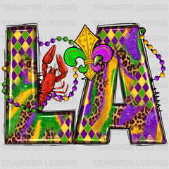 Mardi Gras Louisiana Design- DTF heat transfer - transferlegend