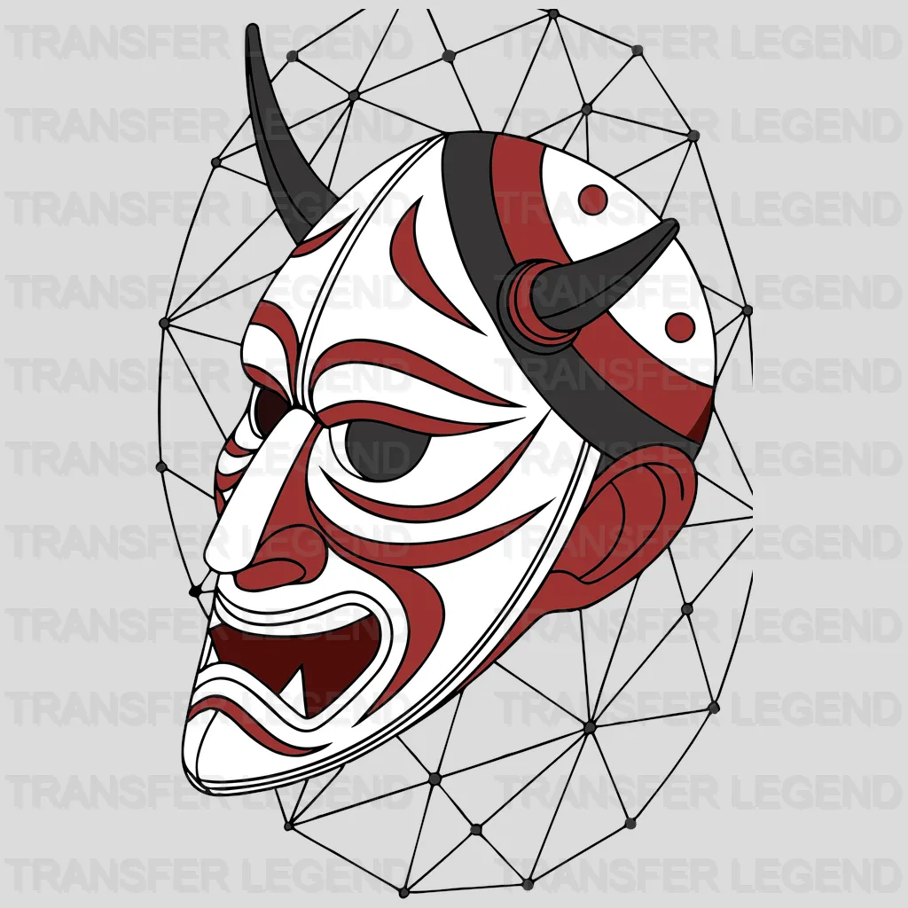 Scary Mask Asian Design - DTF Heat Transfer - transferlegend