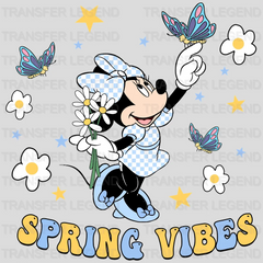 Easter Minnie Spring Vibes Design- DTF heat transfer - transferlegend