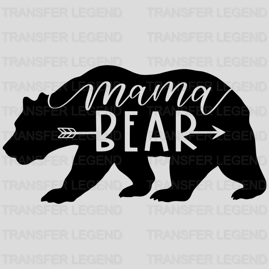 Mama Bear - Pregnancy Gender Reveal - Mom Life Design - DTF heat transfer - transferlegend