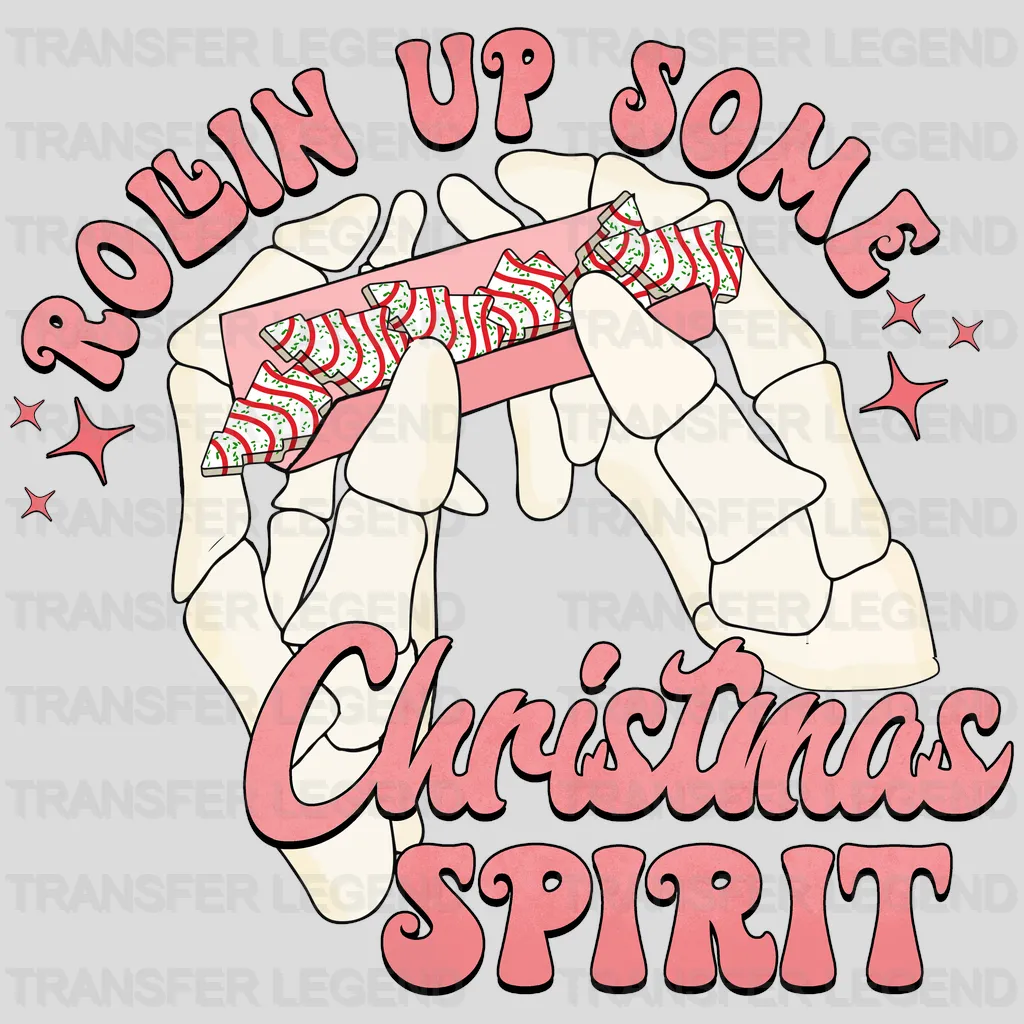 ROLLIN UP CHRISTMAS SPIRIT Christmas Design - DTF heat transfer - transferlegend